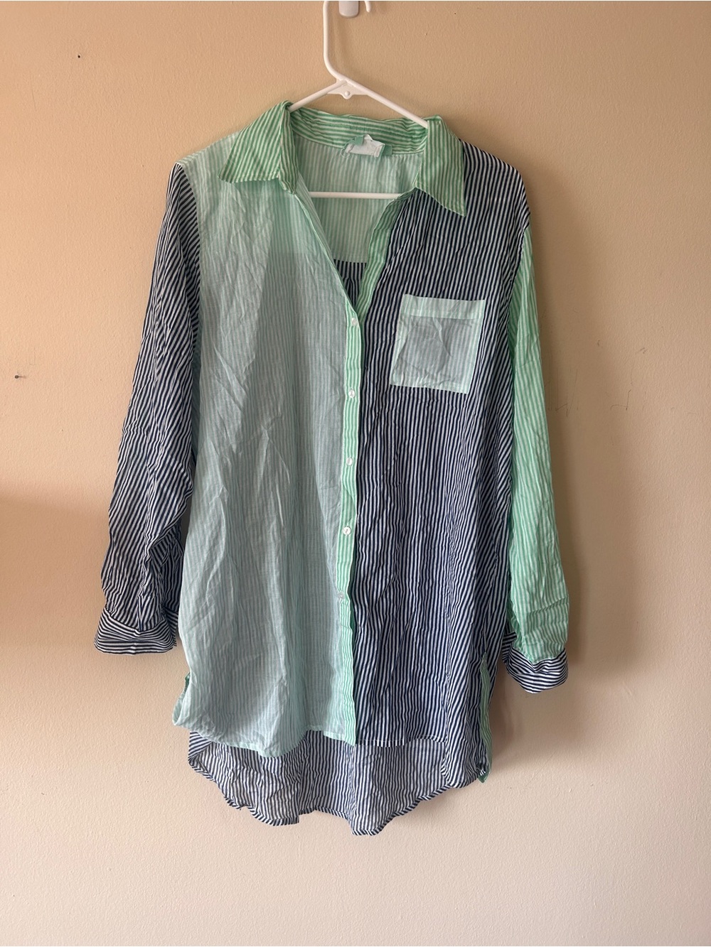 Preppy shirt dress coverup